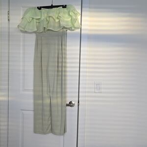 Haltered mint green jumpsuit